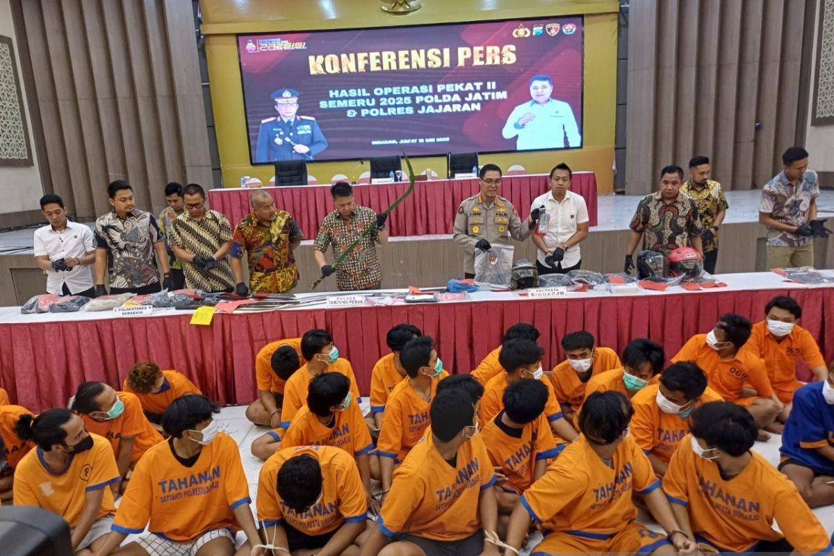 Polda Jatim ungkap 1.863 kasus premanisme selama Operasi Pekat Semeru