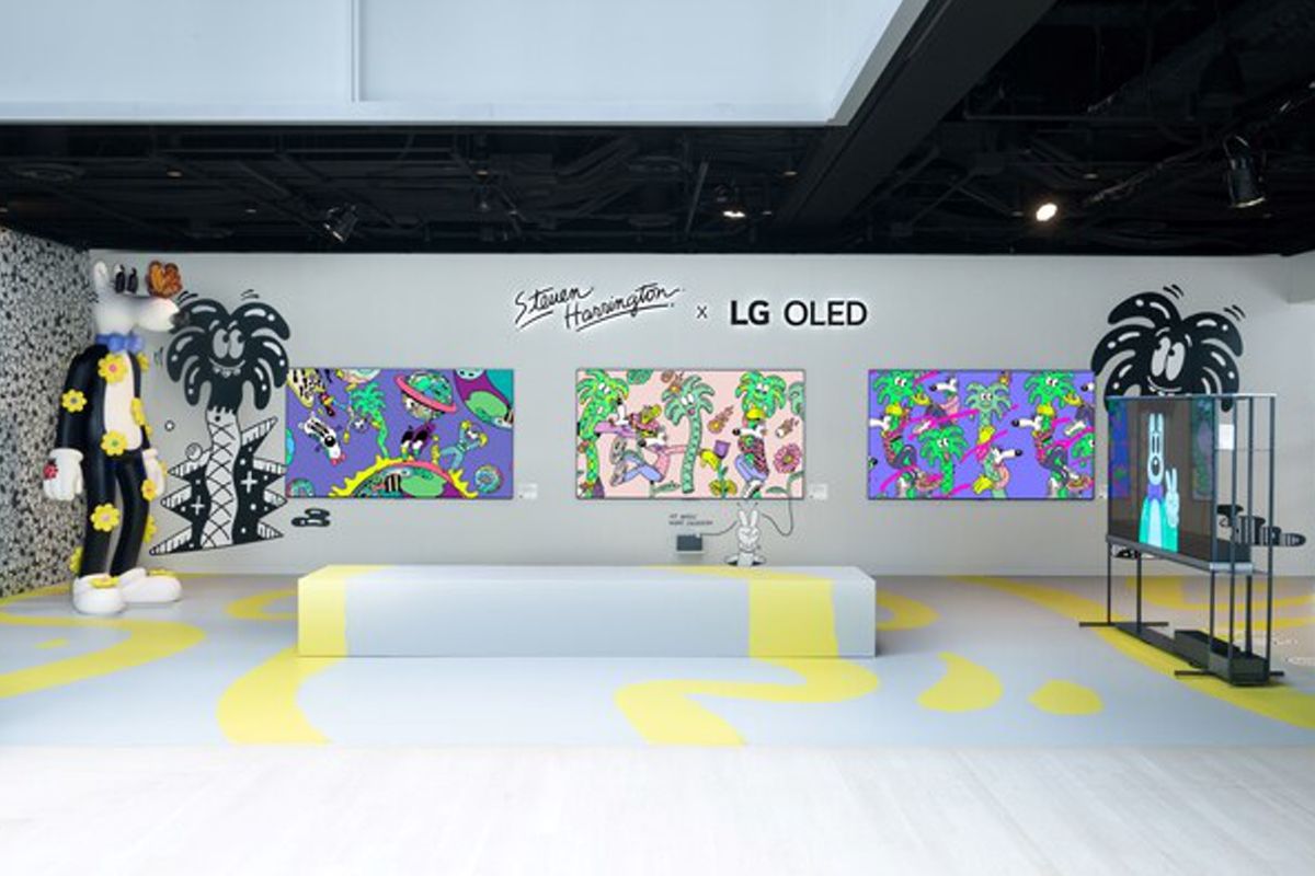LG Oled X Steven Harrington At Frieze New York: Where Vibrant Pop Art Meets The Transparent Oled TV