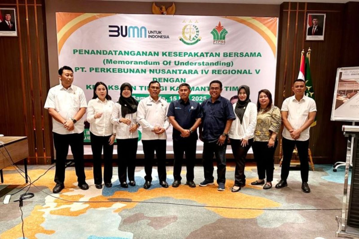 PTPN IV Regional 5 bersama Kejati Kaltim tandatangani MoU bidang perdata dan tata usaha negara