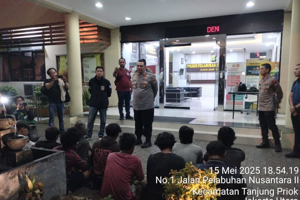 Polres Pelabuhan Tanjung Priok tangkap 36 diduga preman