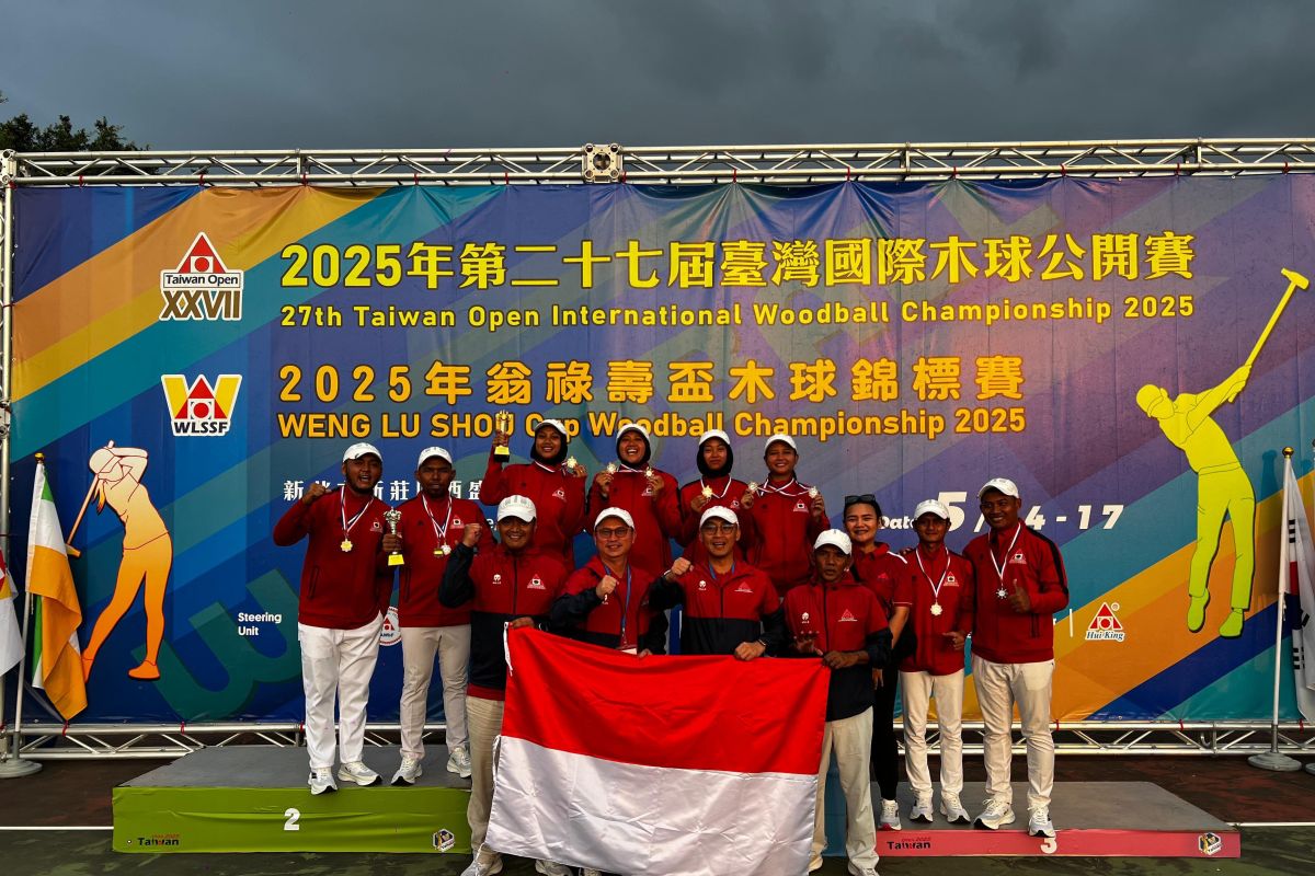 Indonesia raih emas dan perak dari turnamen woodball di Taiwan