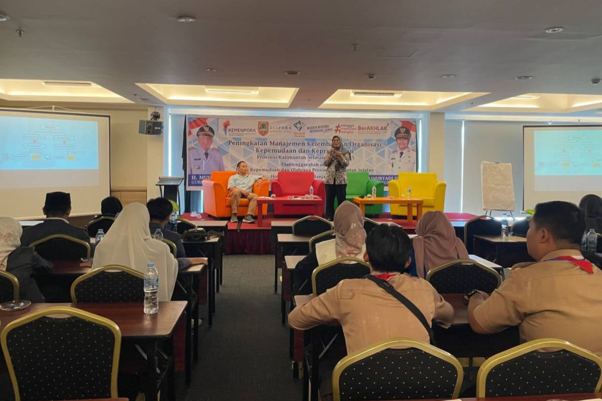 Dispora Kalsel bekali 100 pemuda soal pengelolaan organisasi