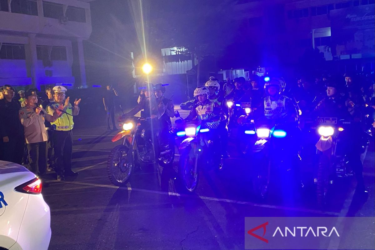 250 personel patroli malam Minggu, sasar balap liar dan premanisme
