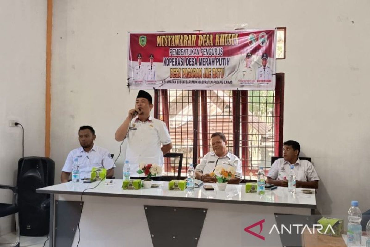 24 Desa di Kecamatan Lubuk Barumun Palas bentuk Koperasi Merah Putih