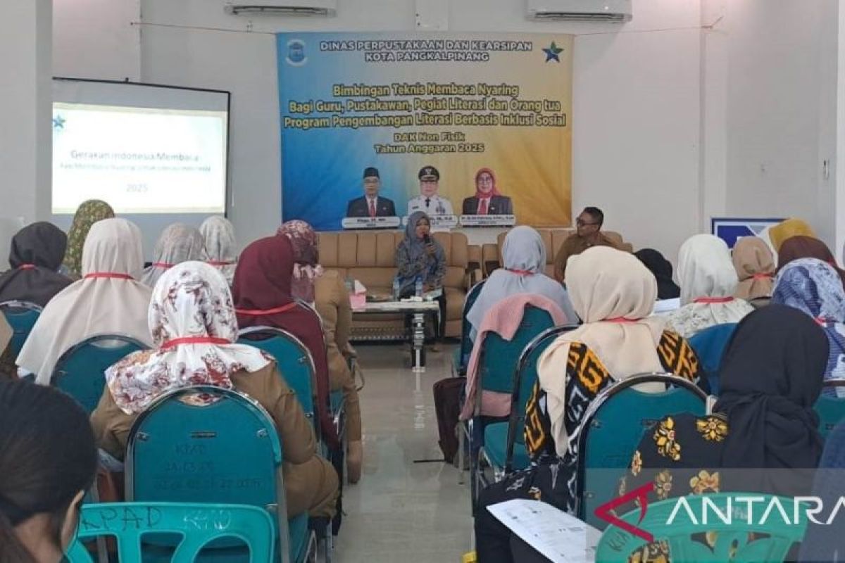 Pemkot Pangkalpinang terapkan membaca nyaring di perpustakaan