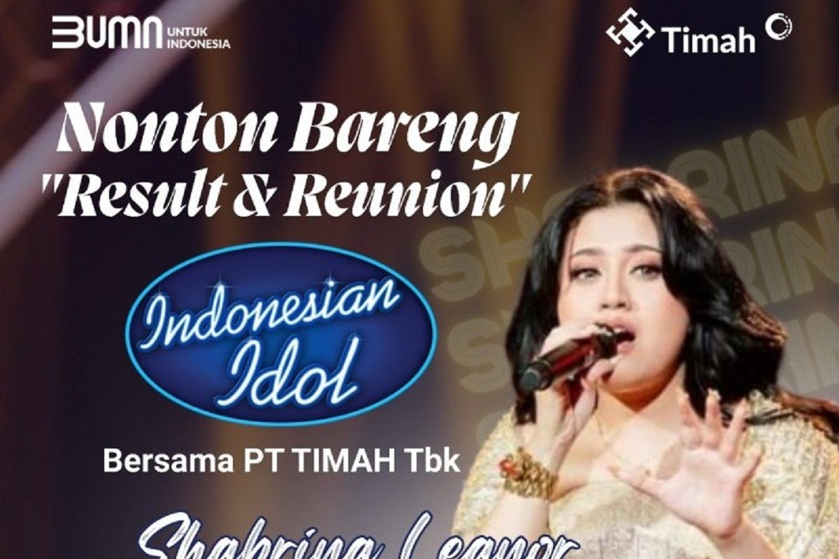 Dukung Shabrina jadi Juara Indonesia Idol, PT Timah gelar nobar di tiga kabupaten/kota di Babel