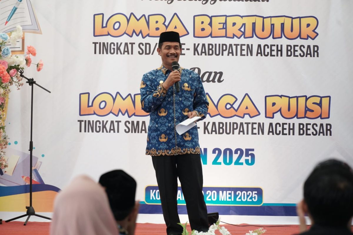 23 sekolah dasar se Aceh Besar andil bagian lomba literasi bertutur