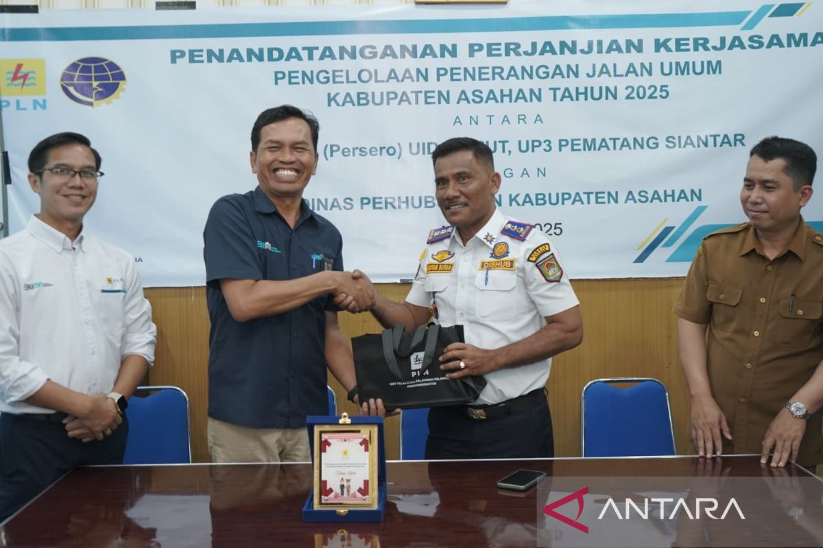 Dishub Asahan dan PT PLN lakukan kerjasama pengelolaan PJU