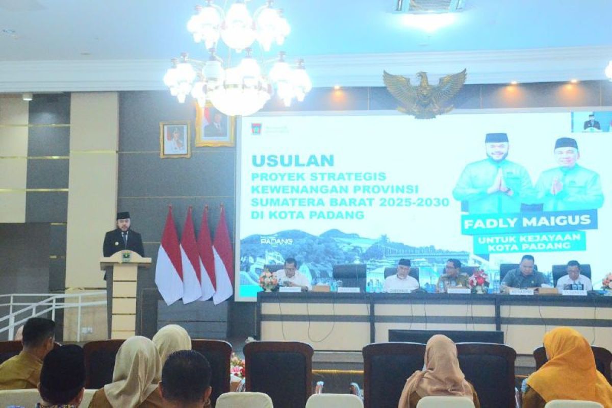 Wako Fadly Amran hadiri Musrenbang RPJMD Provinsi Sumbar 2025-2029
