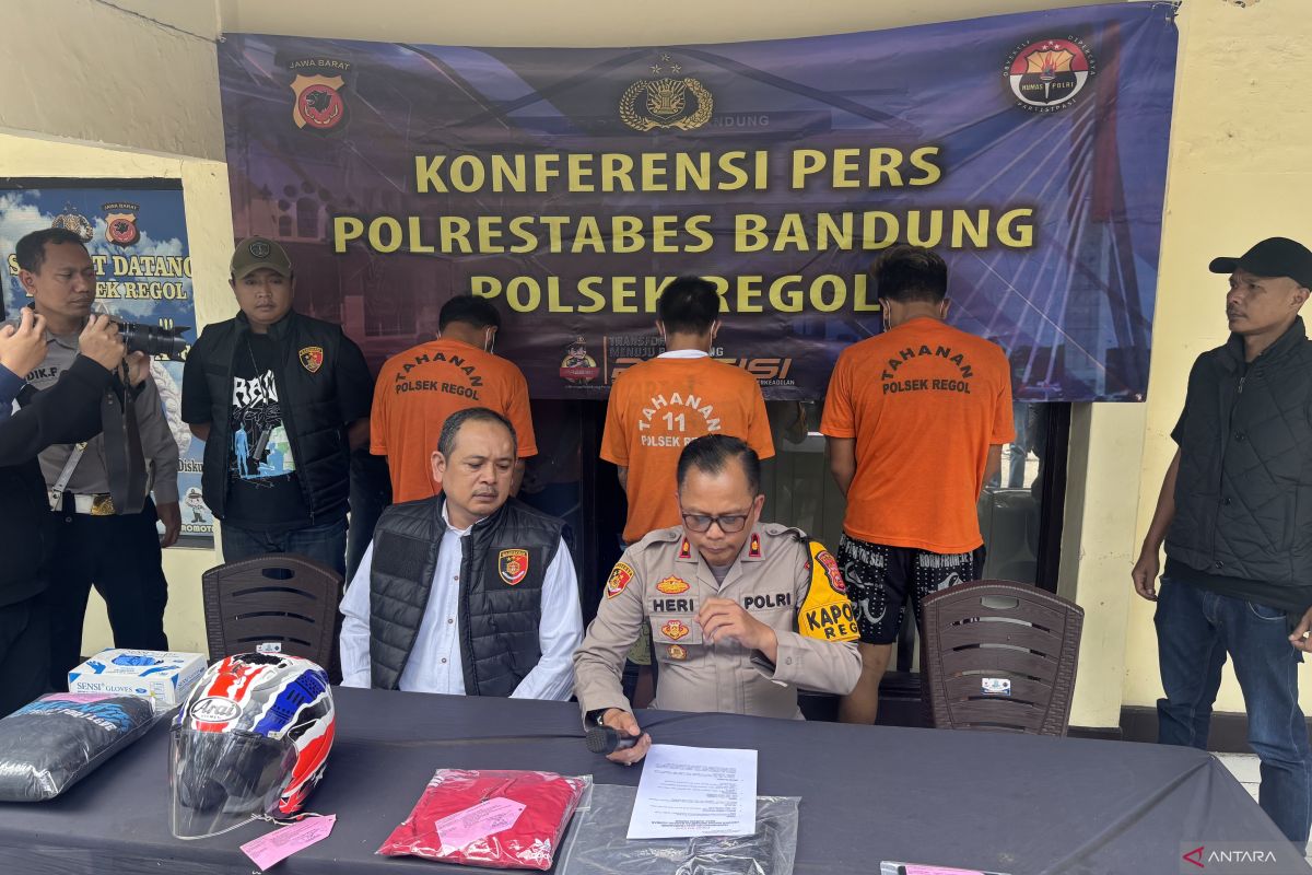 Tiga pelaku begal saat konvoi kemenangan Persib lawan Barito Putera ditangkap