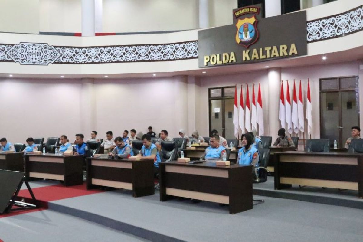 Polda Kaltara Mengikuti Kegiatan Pakta Integritas Ujian Dinas Kenaikan Pangkat