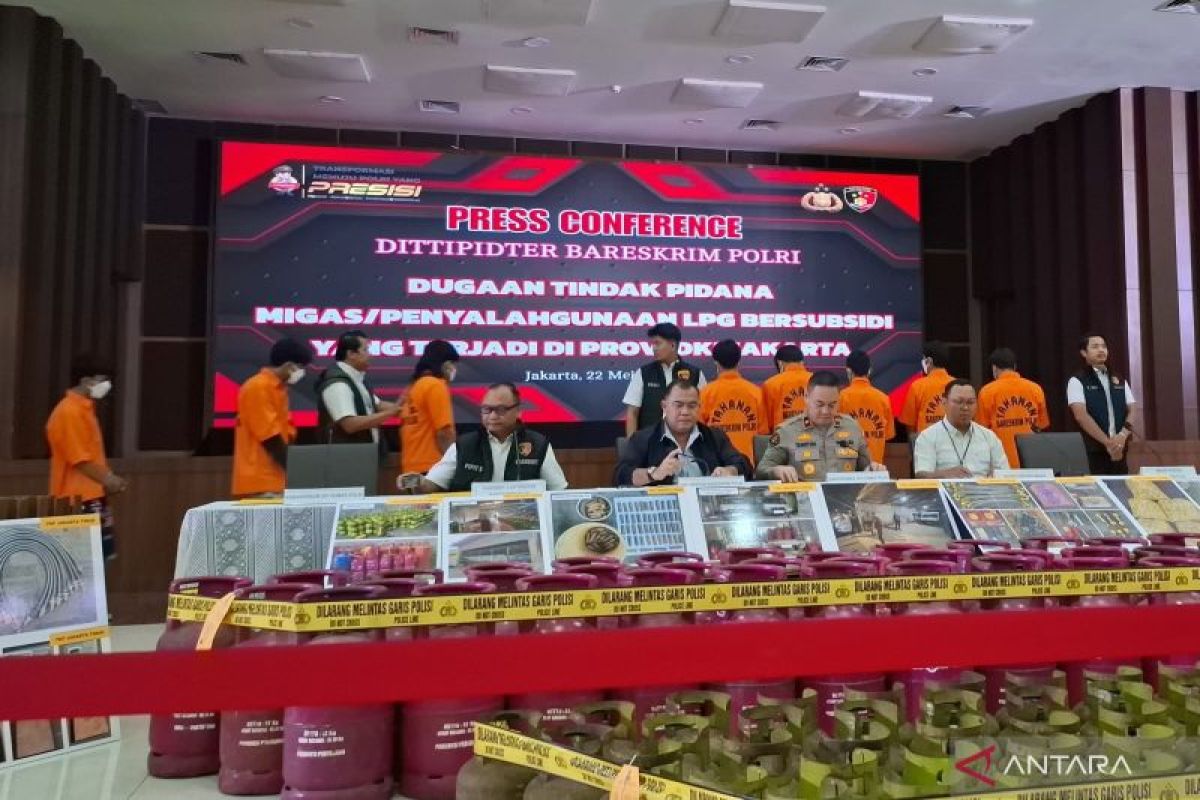 Polri menetapkan 10 tersangka penyelewengan LPG subsidi di Jakarta