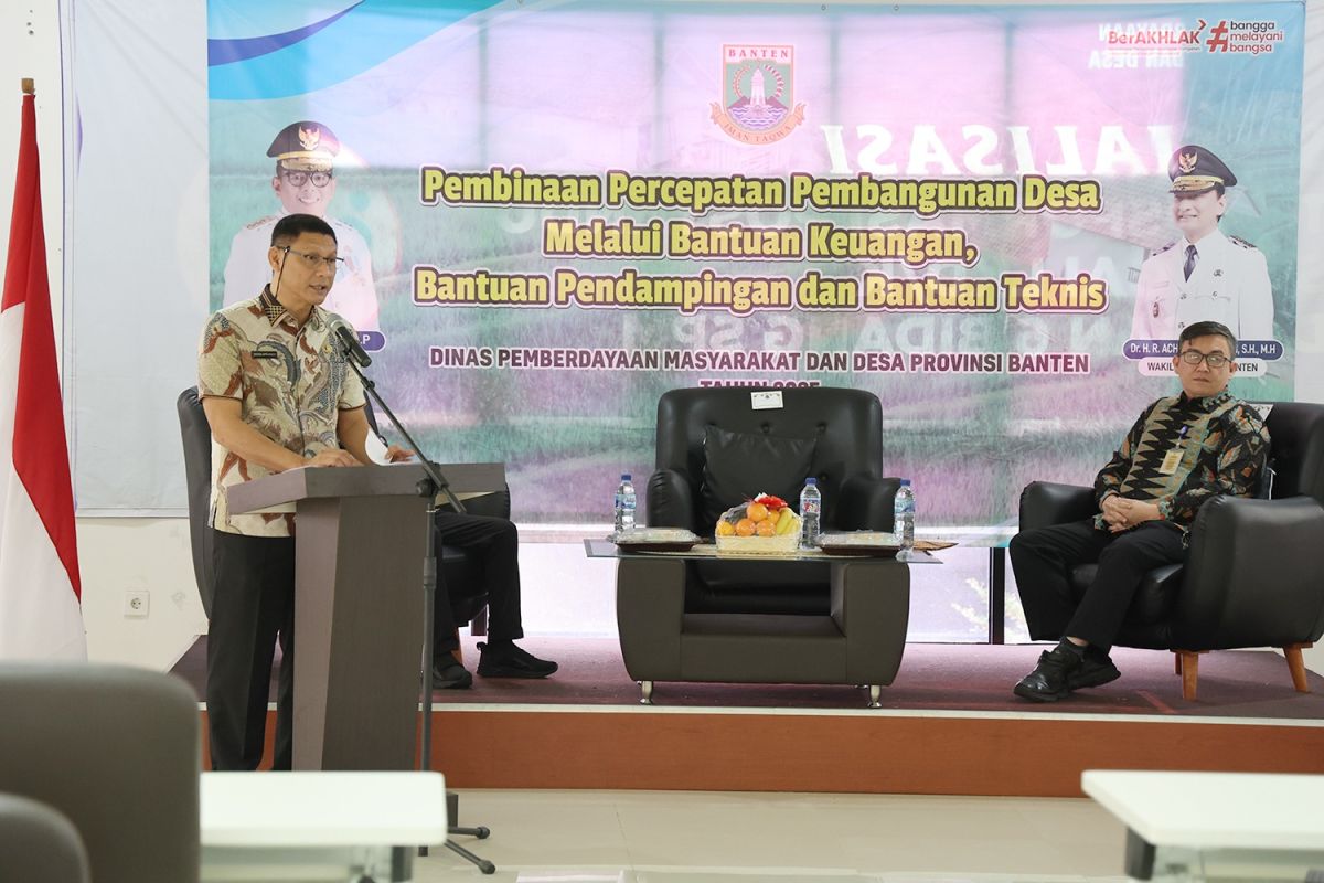 Pemprov Banten percepat pembangunan desa lewat bantuan keuangan