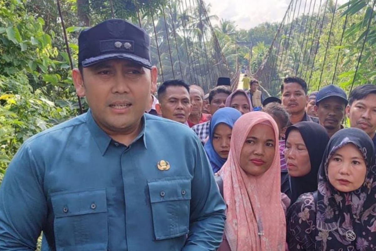 Pemkab Merangin usul jembatan gantung jadi permanen ke Kementerian PU