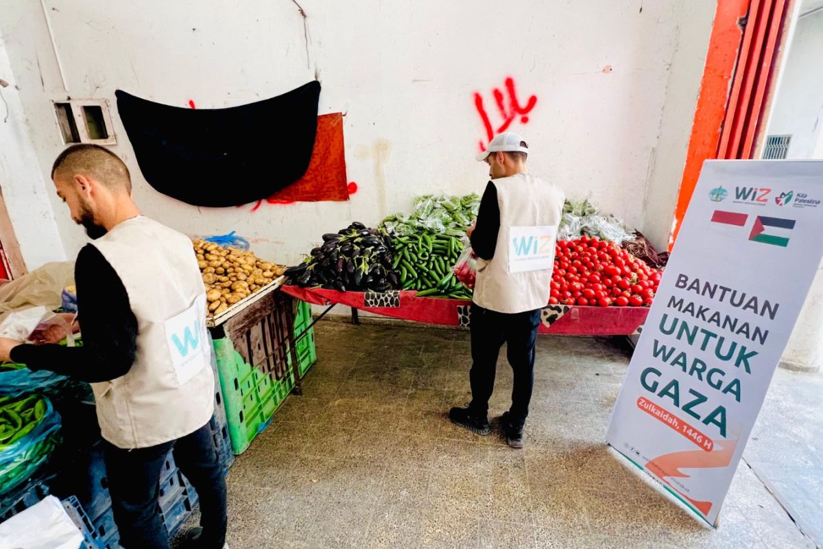 WIZ salurkan bantuan sayur kepada 70 keluarga di pengungsian Gaza