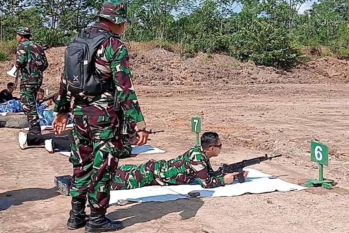 Kodim 1004/Kotabaru latian menembak tingkatkan kesiapsiagaan prajurit