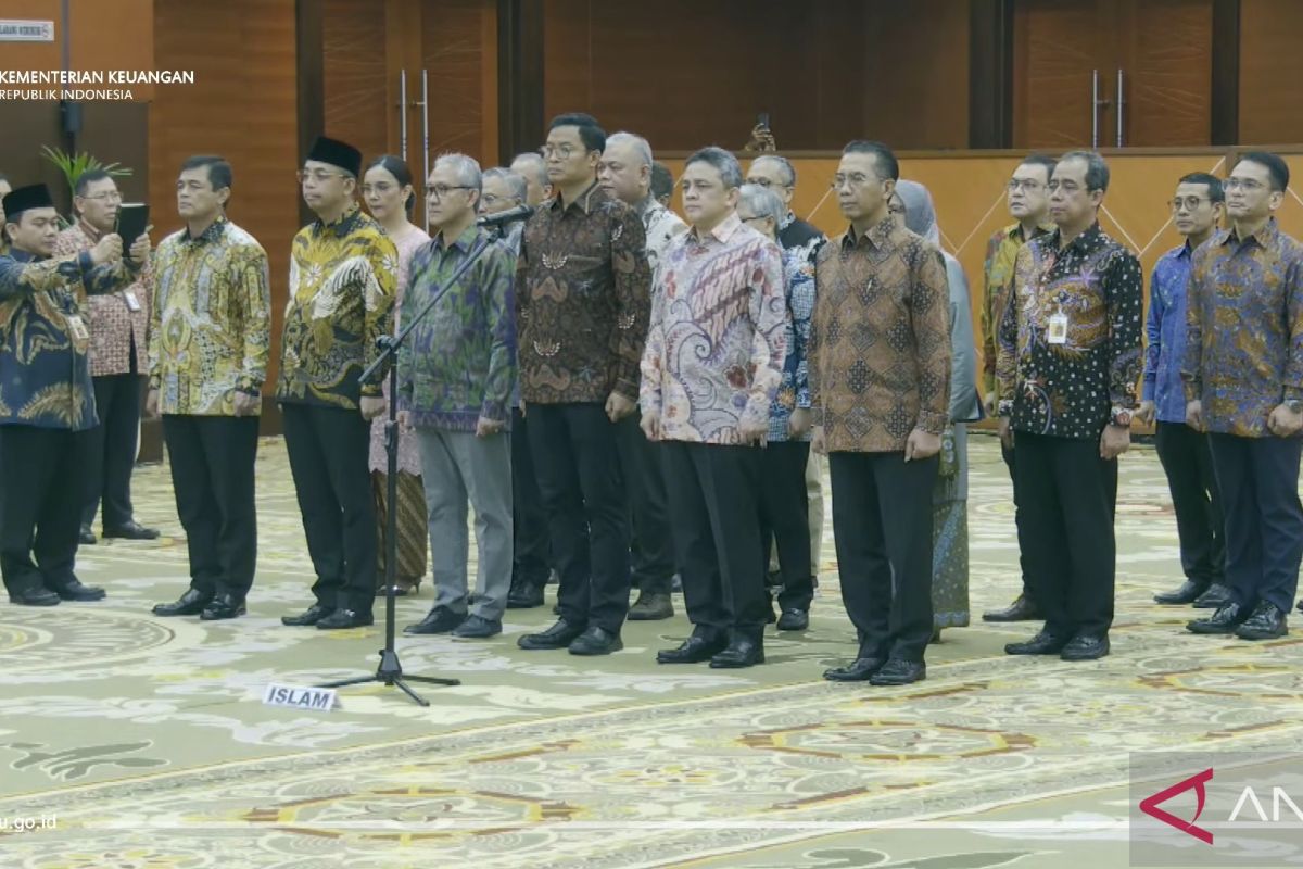 Berikut daftar pejabat eselon I Kementerian Keuangan yang dilantik Menkeu