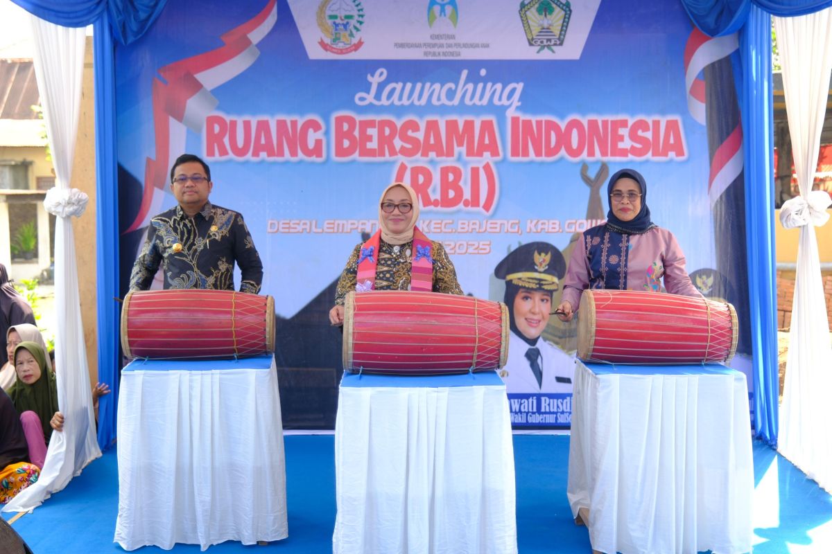 Menteri PPPA luncurkan Ruang Bersama Indonesia di  Desa Lempangan Gowa