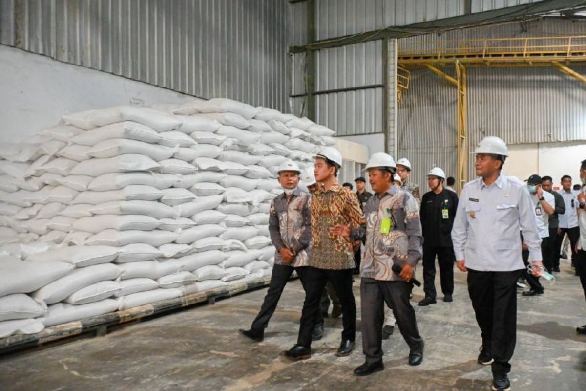 Gibran tekankan pentingnya perkuat rantai pasok pangan di Indramayu