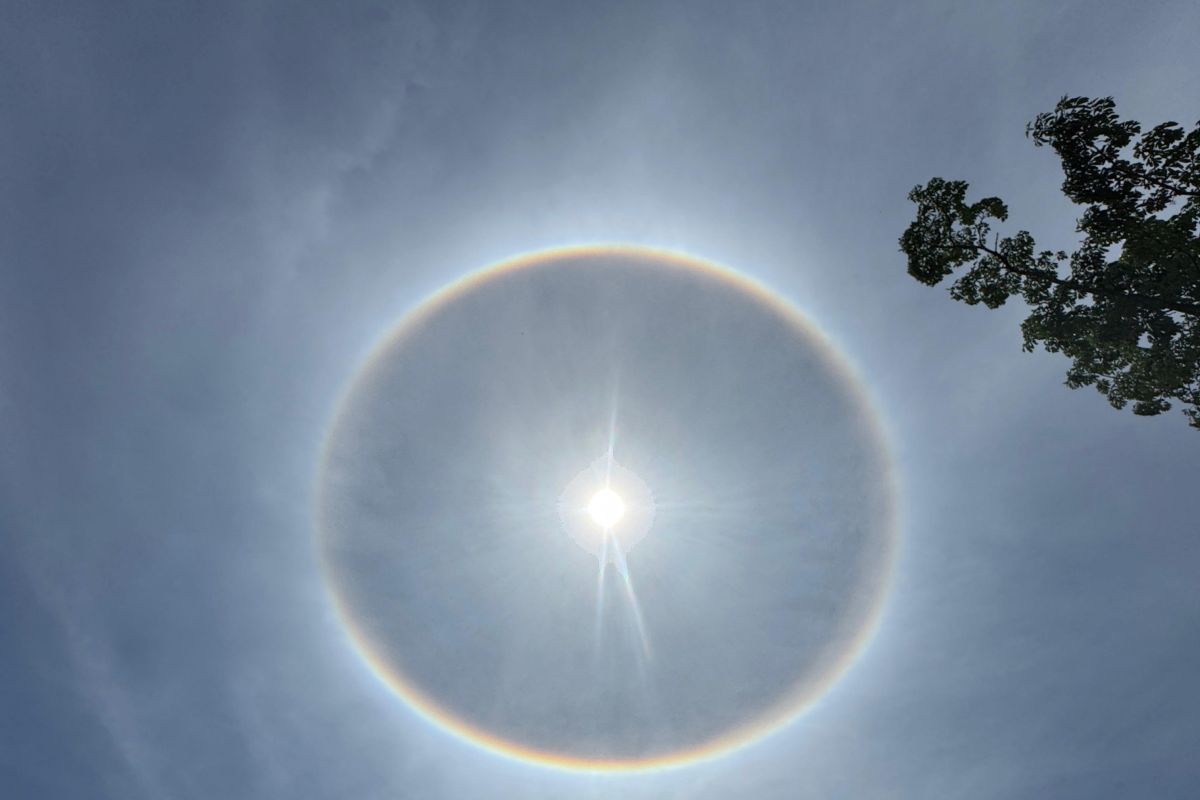 Fenomena Halo Matahari tampak di langit Siak, ini penjelasan BMKG