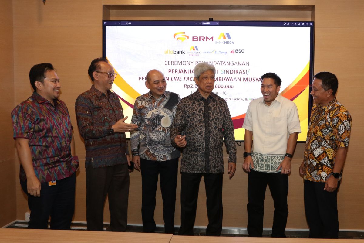 Konsorsium Bank Mega salurkan pinjaman Rp2 triliun untuk BRMS