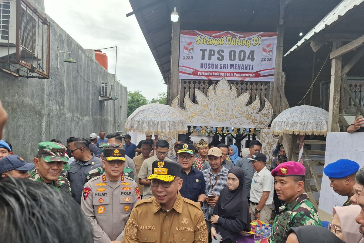 Gubernur sebut animo masyarakat tinggi ikut PSU Pesawaran