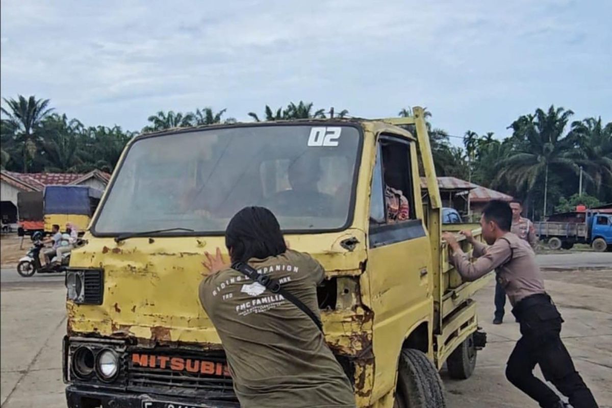 Polres Tebo amankan 10 kendaraan pelansir BBM tidak laik jalan