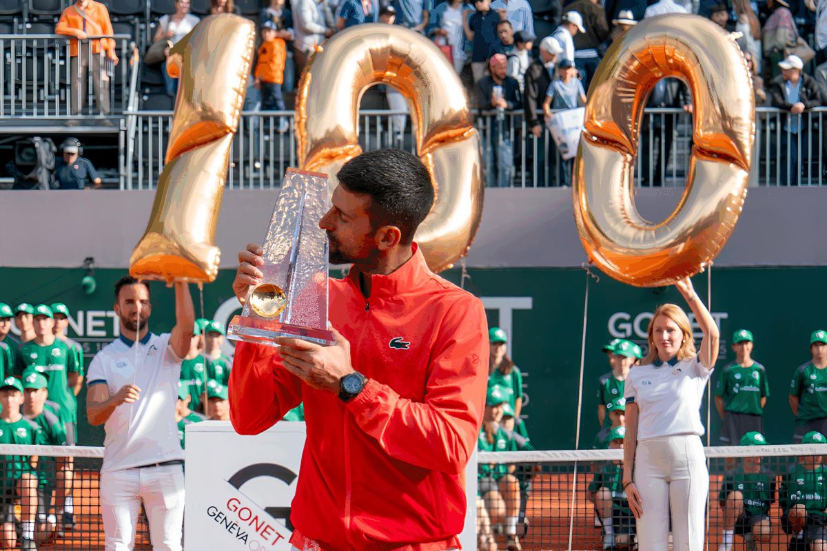 Djokovic meraih gelar ke-100 dengan kemenangan di Jenewa