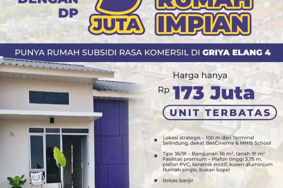Griya Elang 4 hadirkan rumah impian dengan lokasi strategis