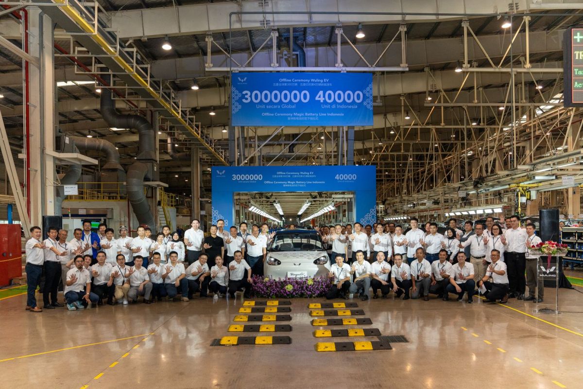 Wuling rayakan produksi 3 juta EV, 40 ribu diantaranya dibuat di RI