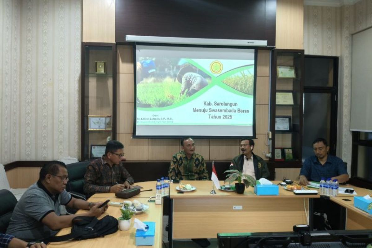 Bupati Sarolangun temui BRMP Jambi bahas soal swasembada pangan