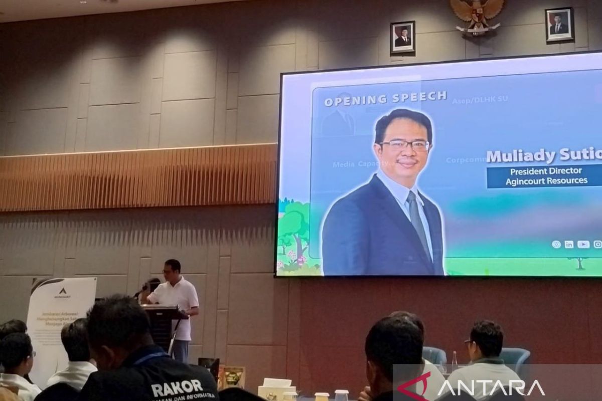 Presdir PT Agincourt Resources buka Media Capacity Building 2025