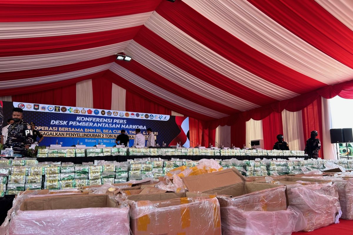 Bea Cukai cegah penyelundupan narkoba 6,4 ton sepanjang 2025