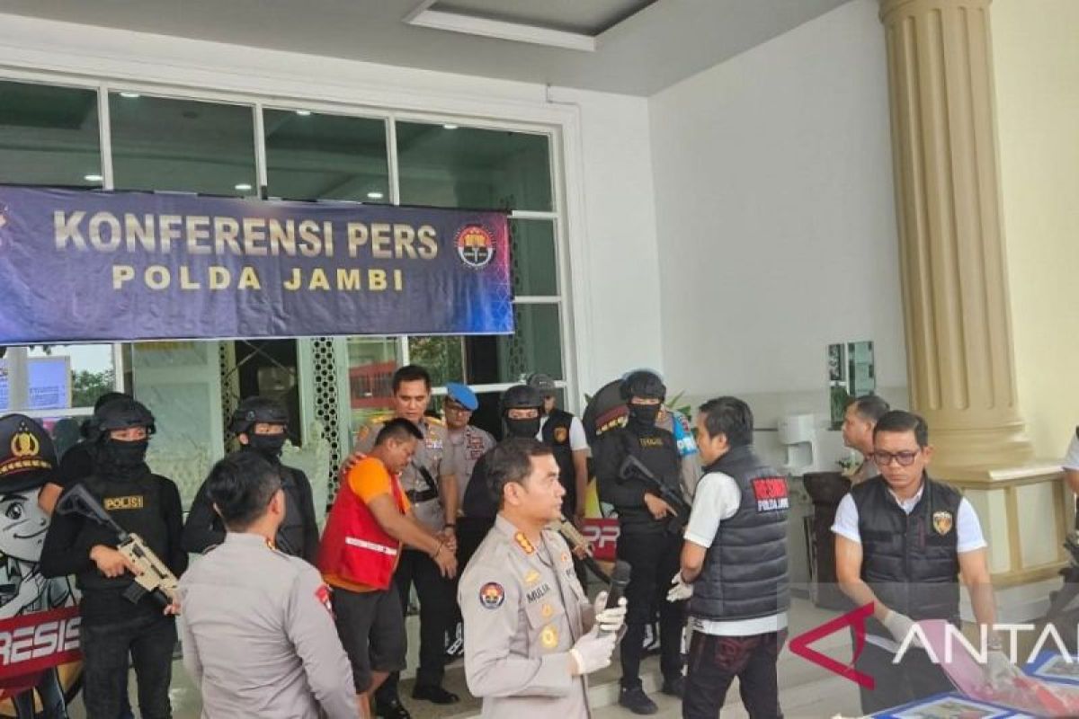 Polda Jambi  ungkap pelaku pembunuhan anggota Polres Muaro Jambi