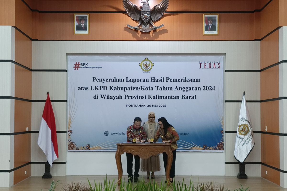 13 pemda di Kalbar meraih opini WTP dari BPK