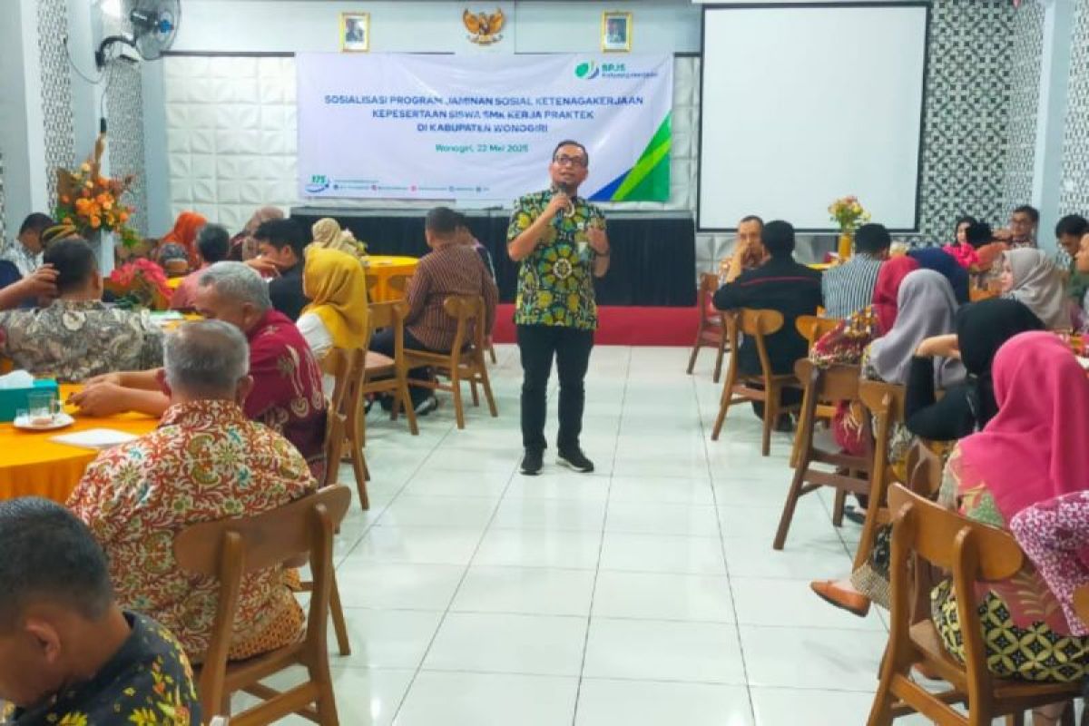 BPJS Ketenagakerjaan lindungi siswa SMK magang Wonogiri