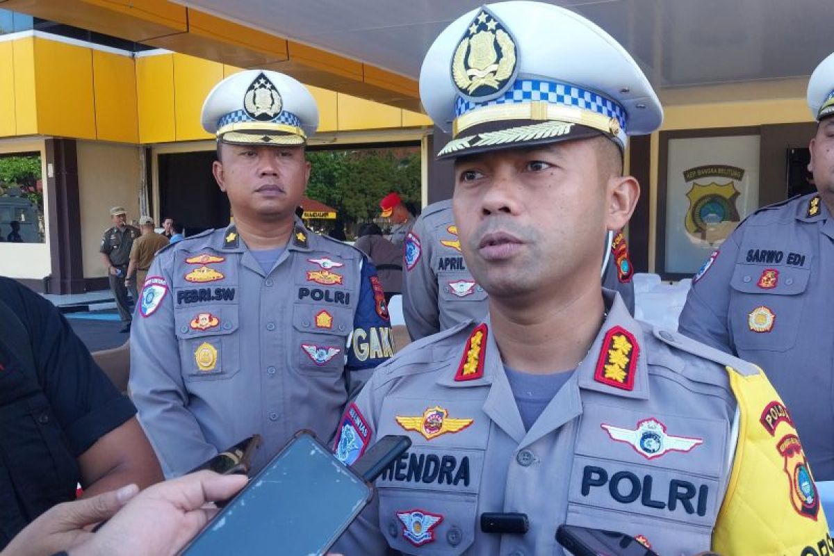 Ditlantas Polda Babel catat lakalantas meningkat dan pelanggaran menurun