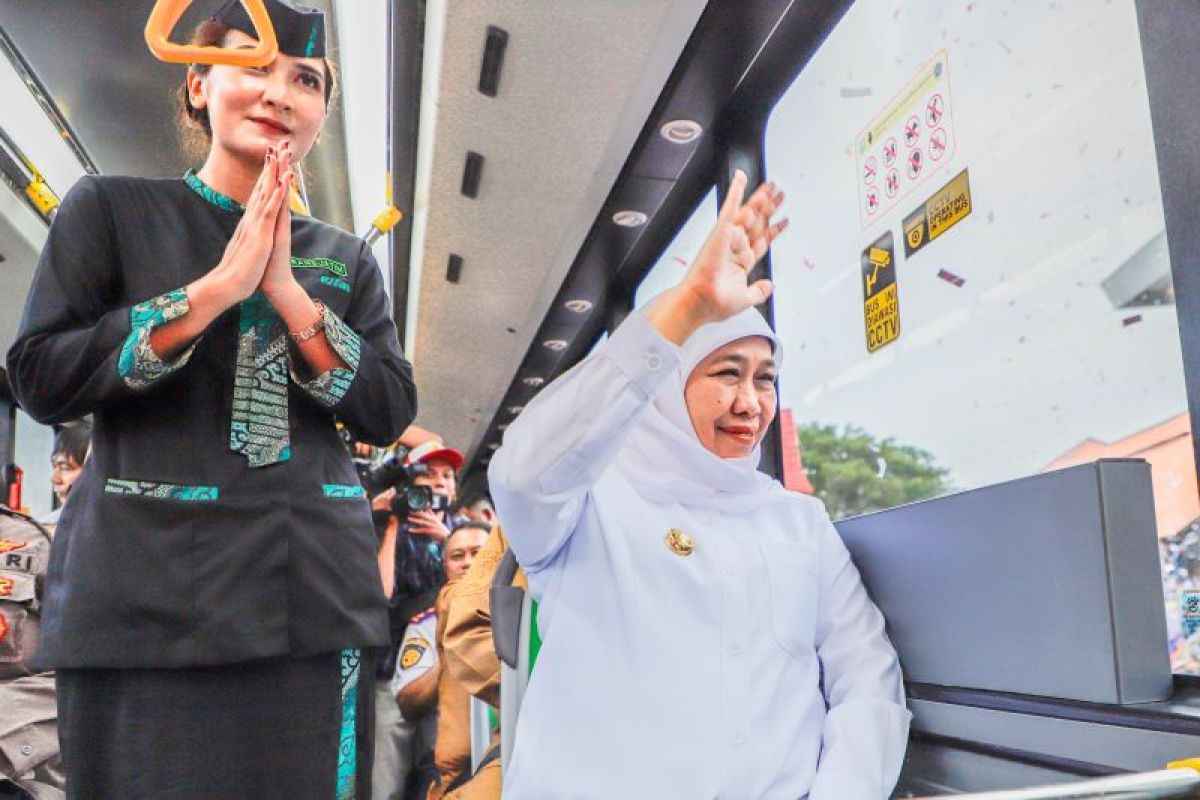 Bus Trans Jatim rute Mojokerto-Sidoarjo resmi beroperasi