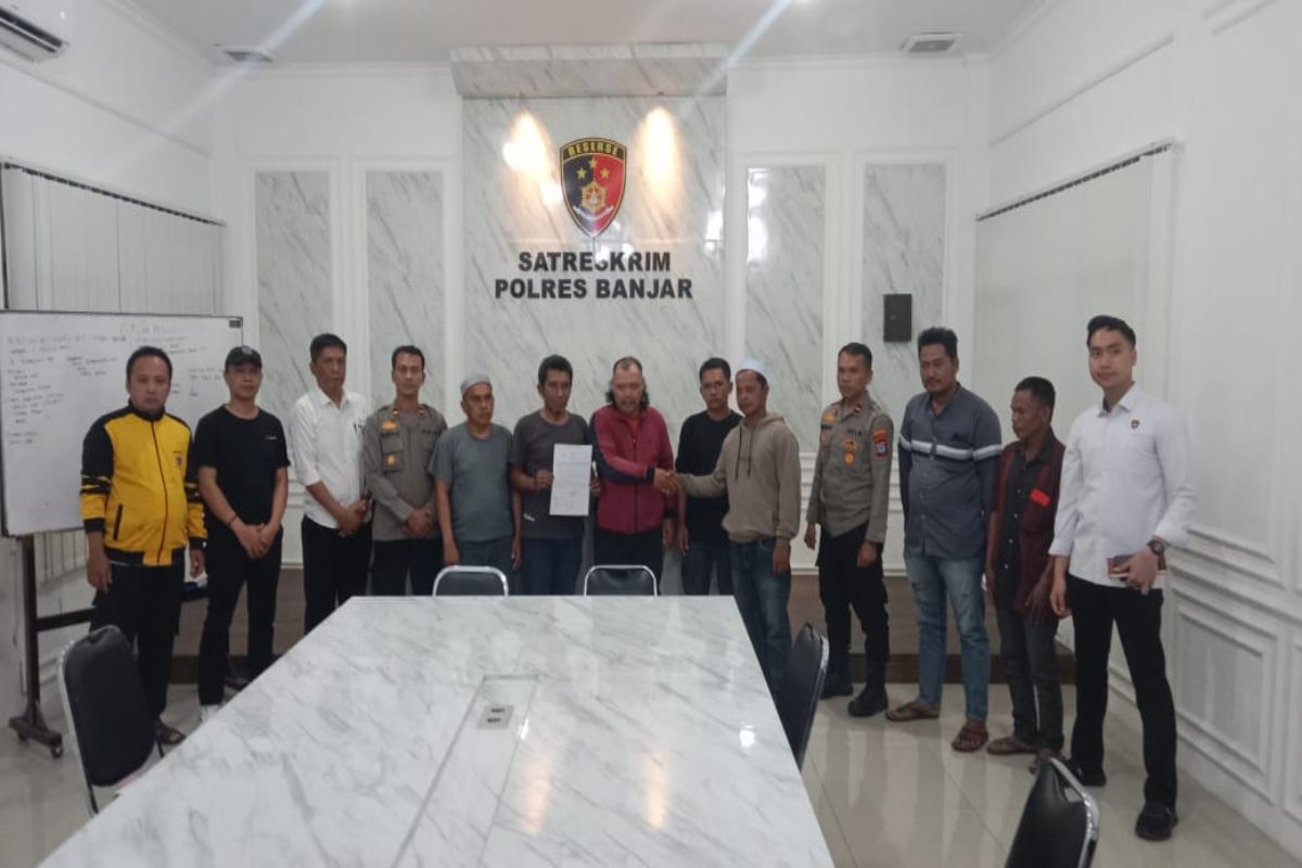 Polres Banjar mediasi pengancaman gunakan parang terhadap warga