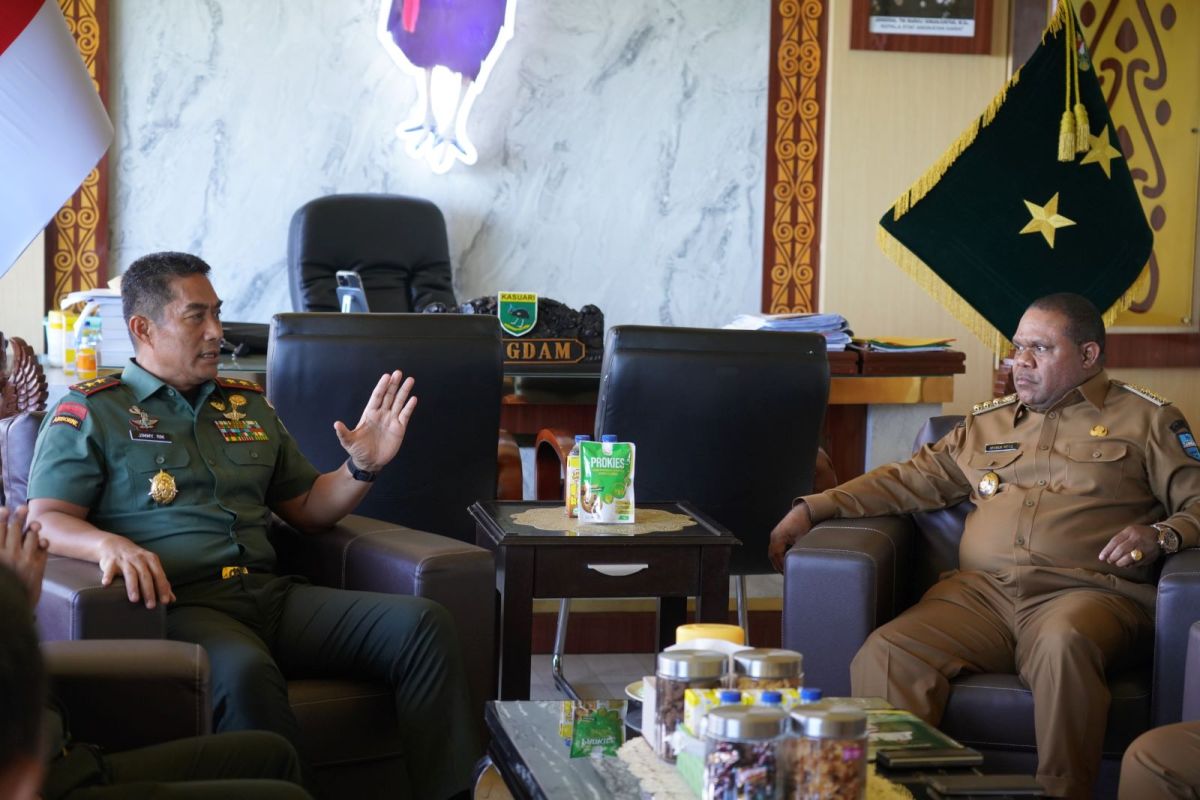 Kodam Kasuari-Pemkab Manokwari bersinergi percepat pembangunan