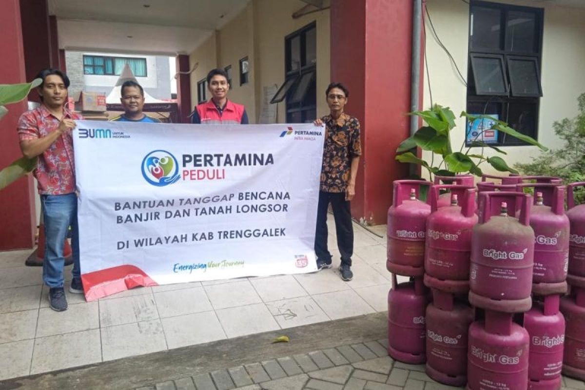 Pertamina salurkan Bright Gas untuk bantu dapur umum banjir Trenggalek
