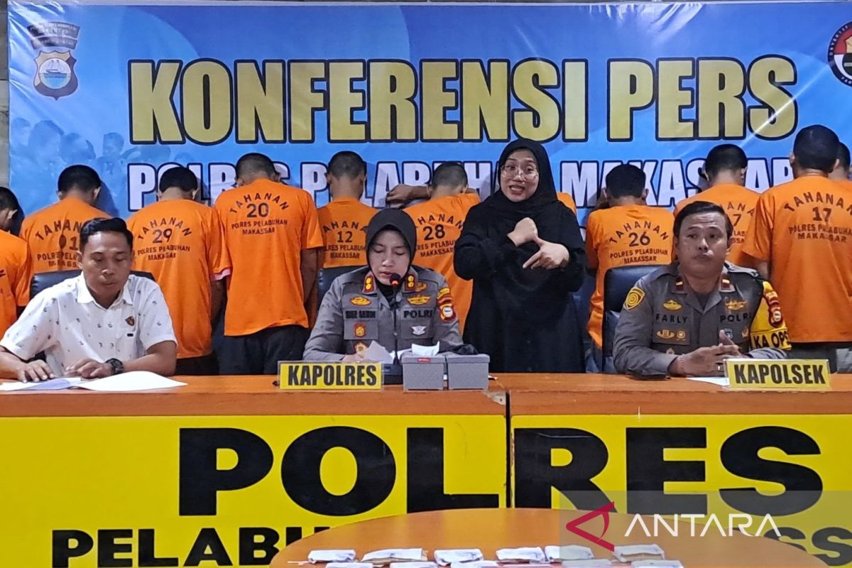 Polres Pelabuhan Makassar tangkap 111 tersangka kasus narkoba