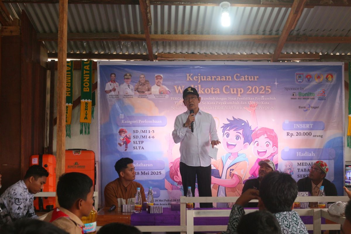 Wako Payakumbuh buka kejuaraan catur antar pelajar