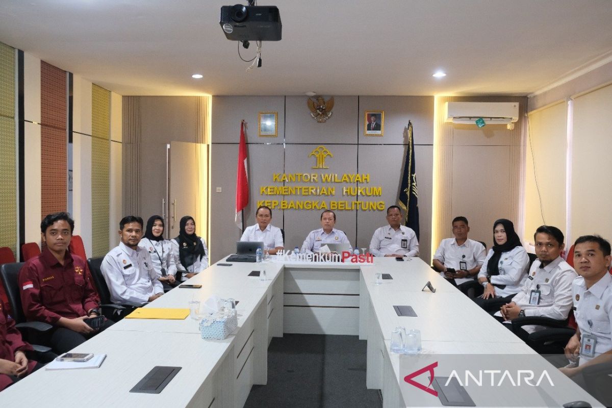 Jajaran Kanwil Kemenkum Babel ikuti webinar sosialisasi RUU KUHAP
