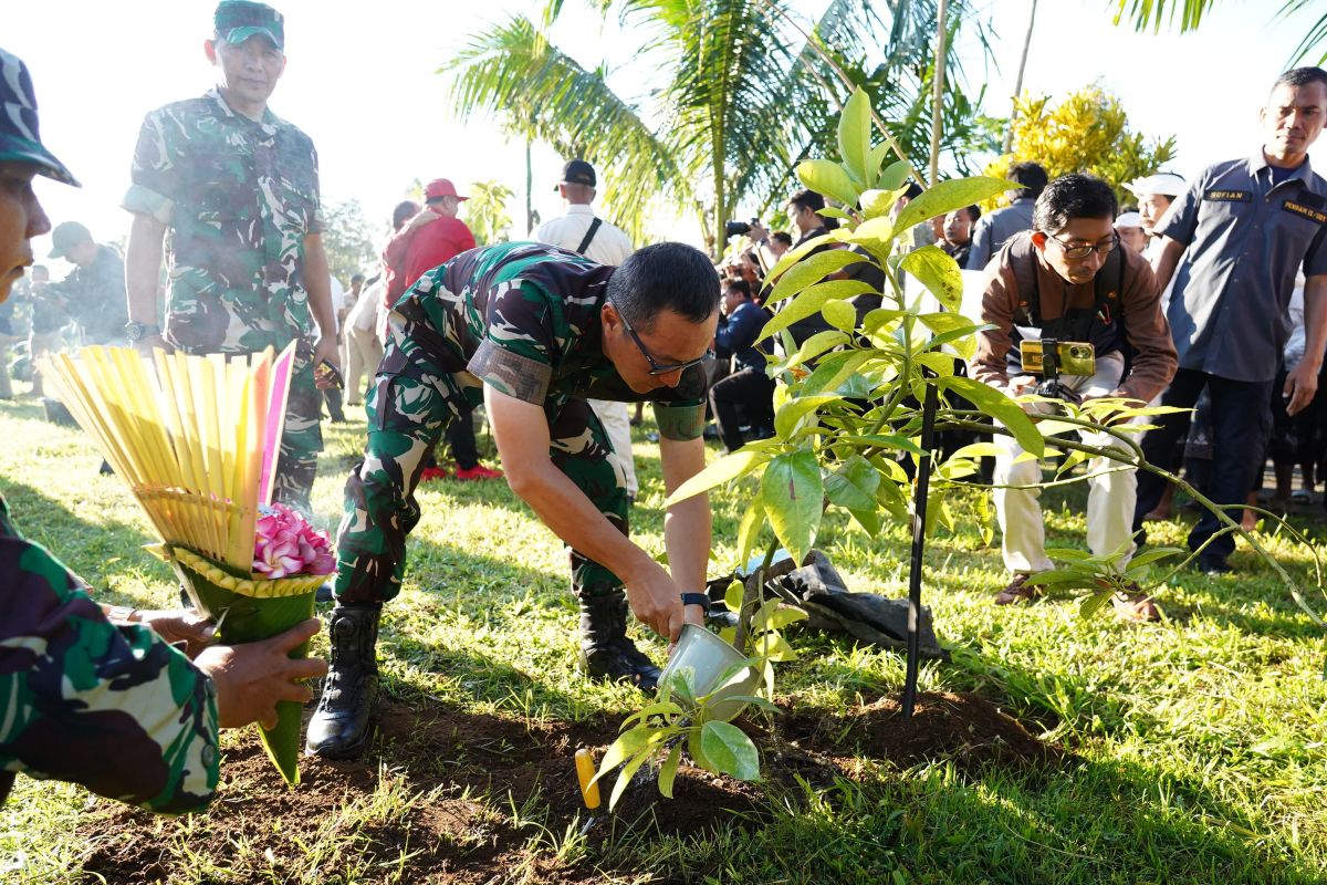 Kodam IX/Udayana tanam 19 ribu bibit pohon peringati Hari Bakti Ke-68