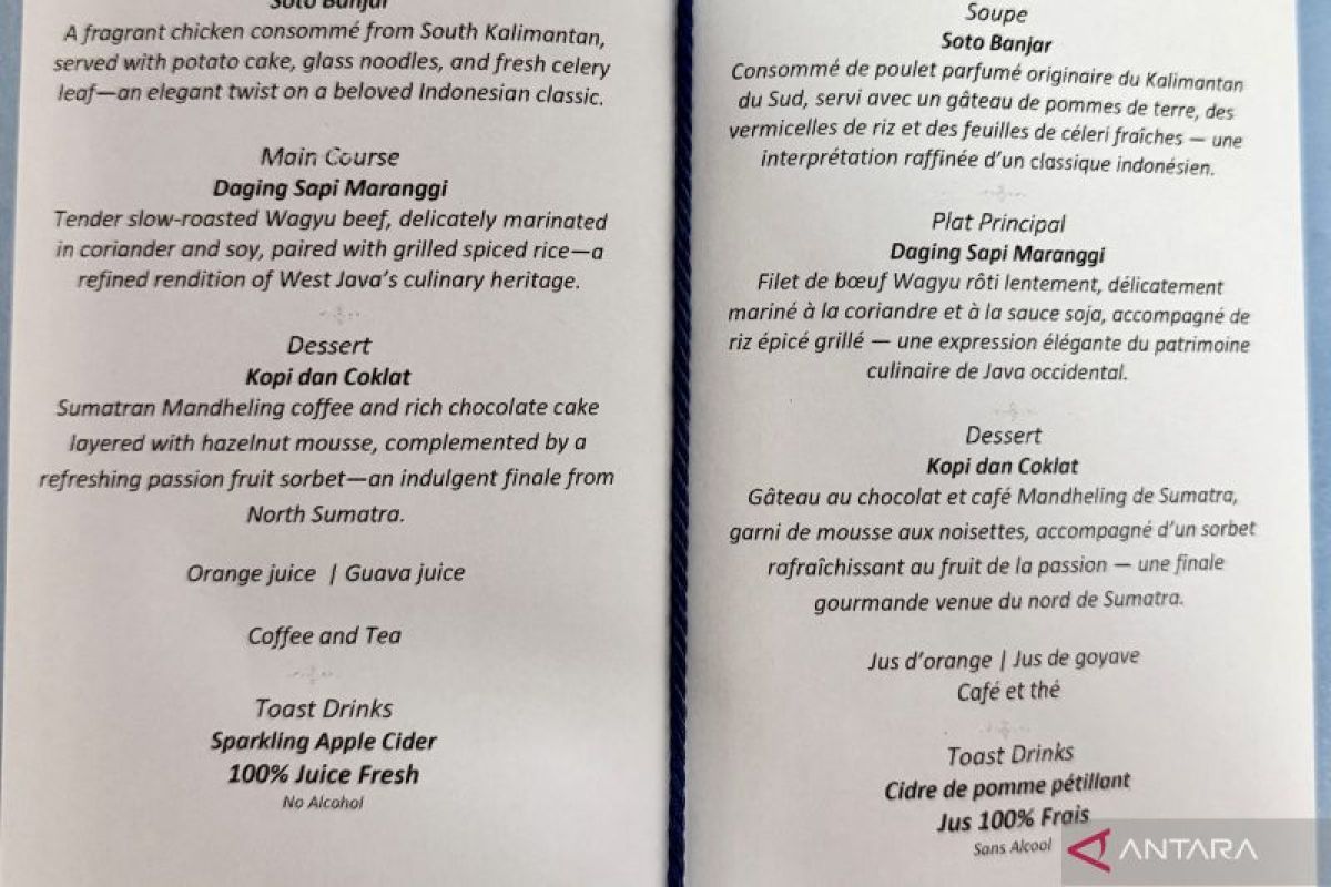 Istana sajikan sari apel, bukan alkohol saat jamu Presiden Macron