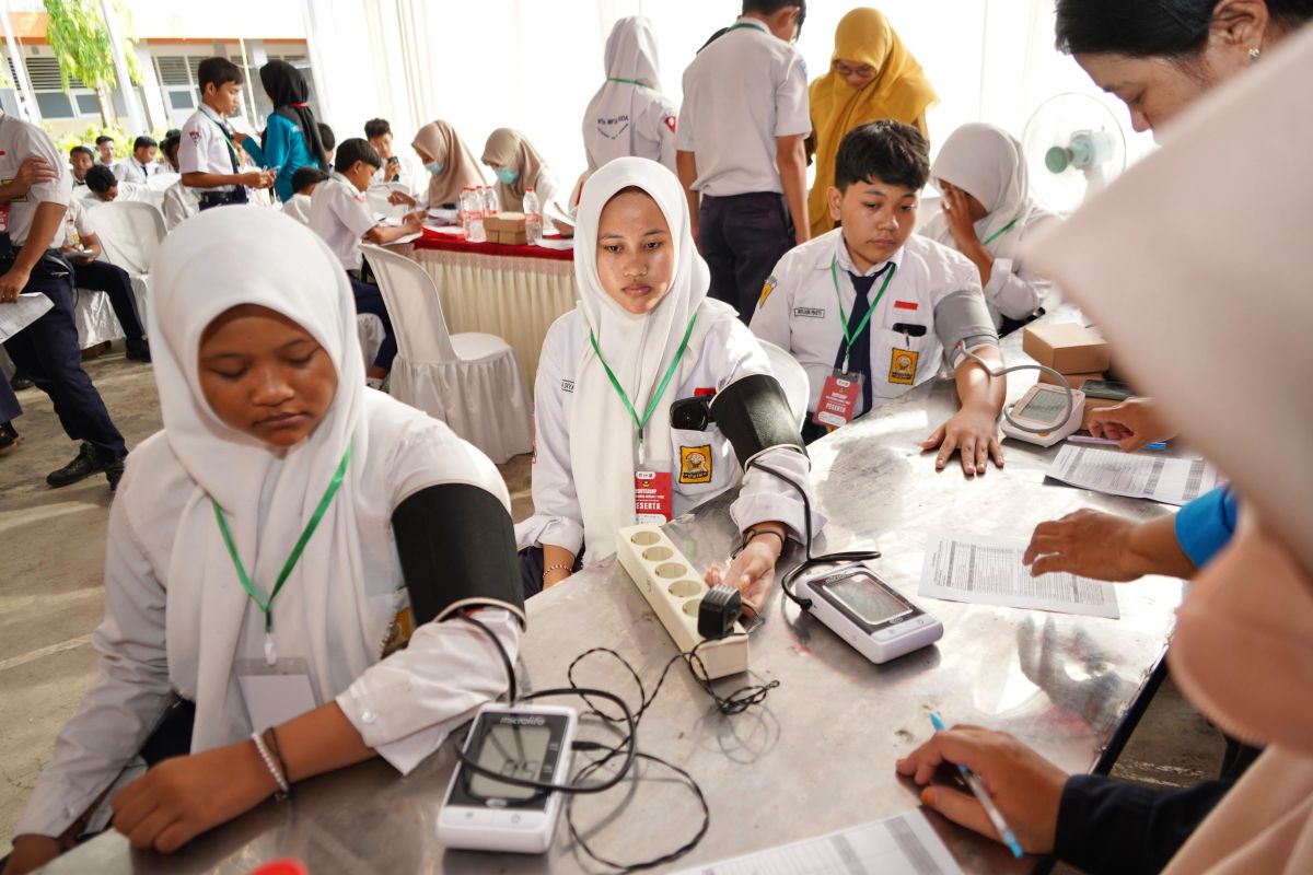 Program Cek Kesehatan Gratis Kabupaten Kediri sasar pelajar