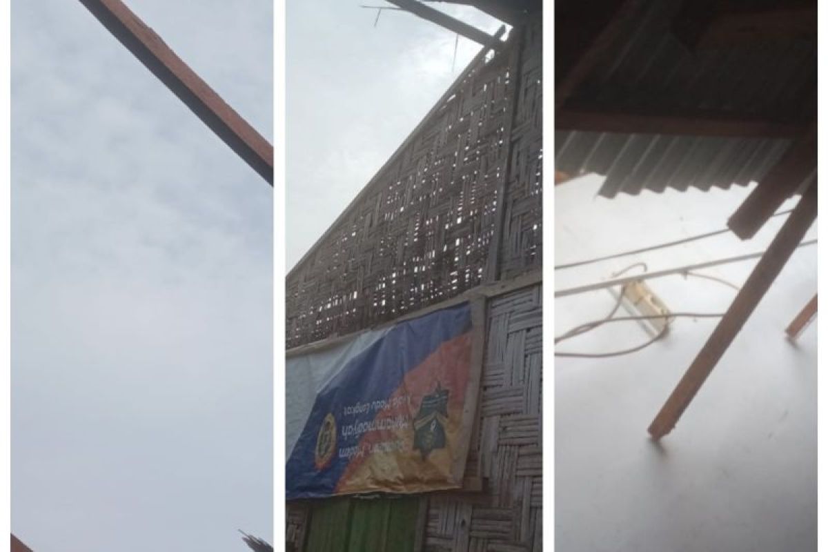 Angin puting beliung rusak 60 rumah warga Desa Sidomulyo Langkat