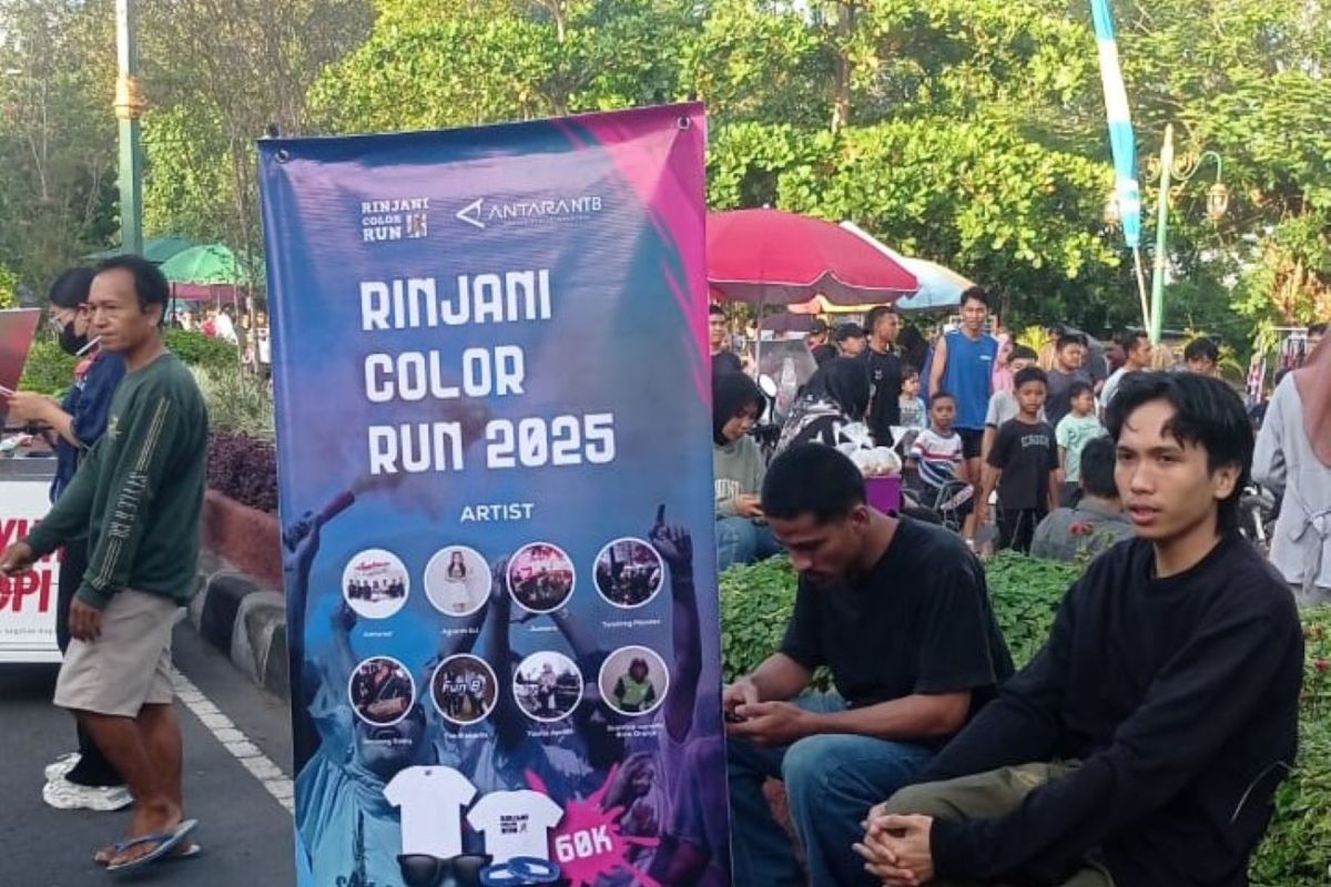 Pendaftaran peserta Rinjani Color Run 3 mulai dibuka di CFD Mataram