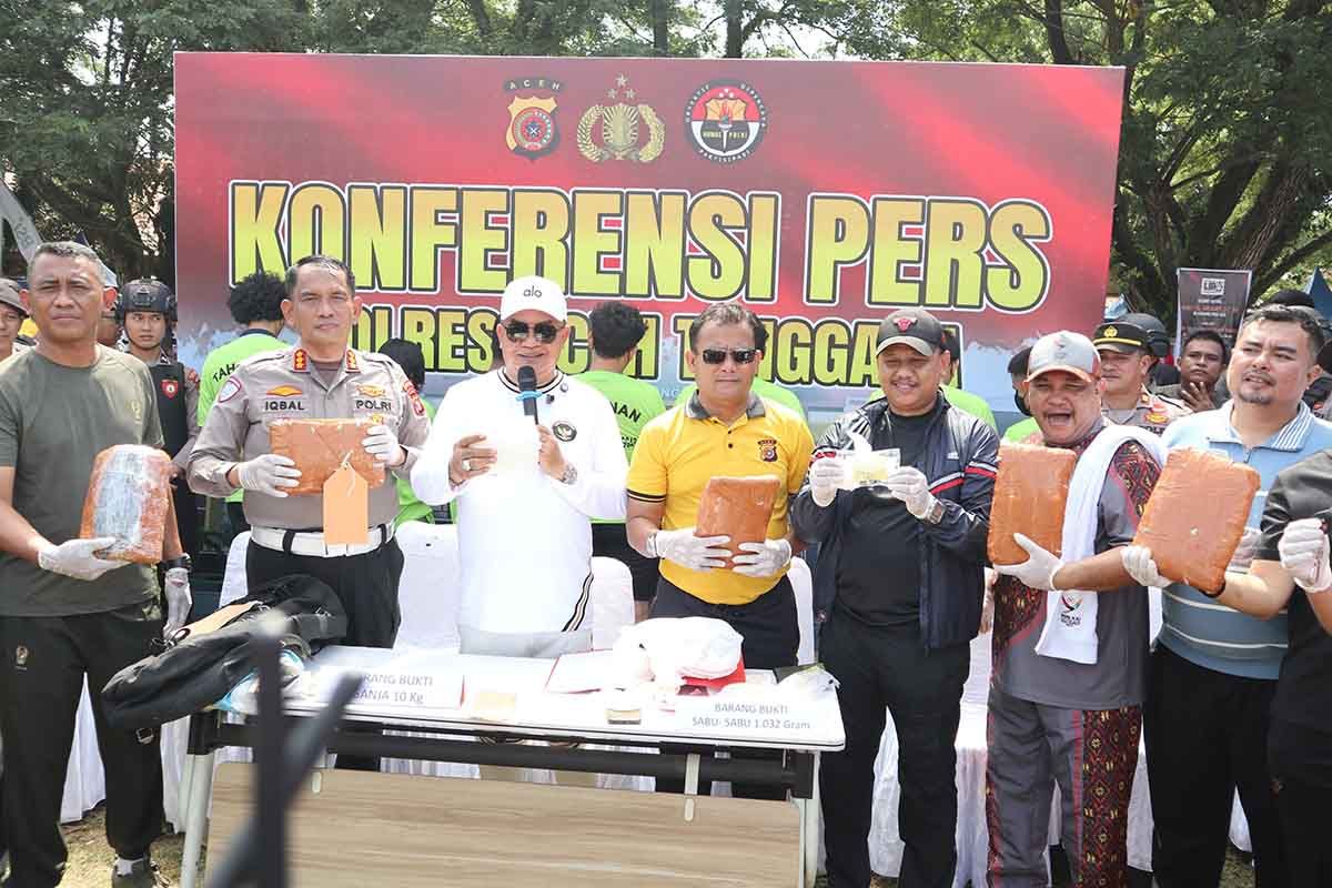 Polres Aceh Tenggara ungkap 36 kasus narkoba